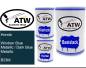 Preview: Honda, Windsor Blue Metallic / Dark Blue Metallic, B23M: 500ml Lackdose + 500ml Klarlack + 250ml Härter - Set, von ATW Autoteile West.
